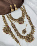 Antique Traditional Temple Semi Bridal Jewellery Set JH8062