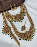 Antique Traditional Temple Semi Bridal Jewellery Set JH8063