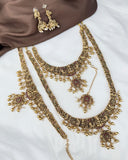 Antique Traditional Temple Semi Bridal Jewellery Set JH8064