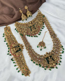 Antique Traditional Temple Semi Bridal Jewellery Set JH8065