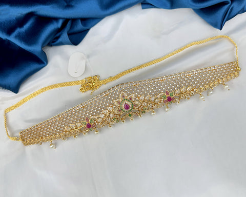 Antique Gold Plated Hip Chain for Women Traditional Waist Chain JH8162