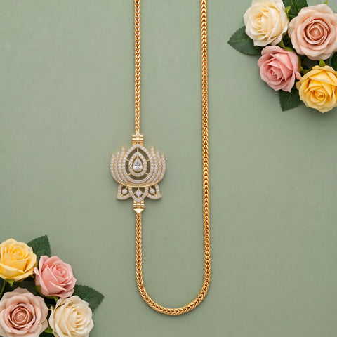 Pearl Accent MOP Chain with Micro Plated Shine JH8249