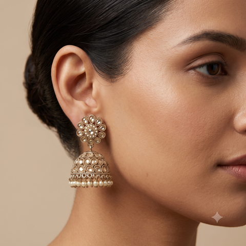 Heritage Sparkle Antique Designer Earrings JH8289
