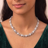 Trendy Crystal Necklace for Teenage Girls JH8342