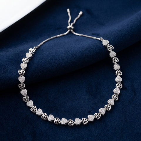 Trendy Crystal Necklace for Teenage Girls JH8342