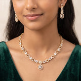 Trendy Crystal Necklace for Teenage Girls JH8343
