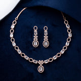 Trendy Crystal Necklace for Teenage Girls JH8343