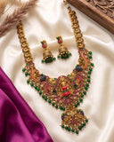Exclusive Gold Finish Antique Lakshmi Motif Temple Haram JH8353