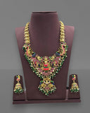 Exclusive Gold Finish Antique Lakshmi Motif Temple Haram JH8353