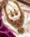Exclusive Gold Finish Antique Lakshmi Motif Temple Haram JH8353