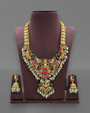 Exclusive Gold Finish Antique Lakshmi Motif Temple Haram JH8353
