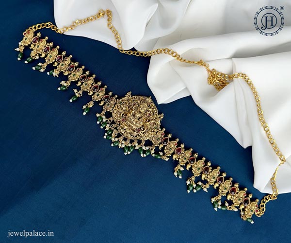 Matt Finish Laxmi Design Vaddanam Waist Chain JH835