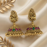 Beautiful Gold Plated With AD Stone Premium Earrings JH8367