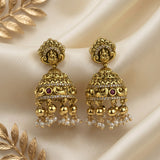Beautiful Gold Plated With AD Stone Premium Earrings JH8369