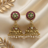 Beautiful Gold Plated With AD Stone Premium Earrings JH8370