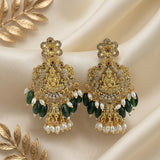 Beautiful Gold Plated With AD Stone Premium Earrings JH8378