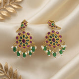Beautiful Gold Plated With AD Stone Premium Earrings JH8379