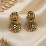 Beautiful Gold Plated With AD Stone Premium Earrings JH8383