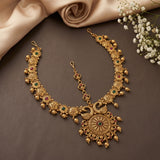 Exclusive Gold Plated kemp Stone Premium Wedding Tikka JH8452