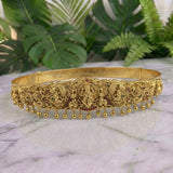 Divine Lakshmi Temple Hip Belt Antique Gold Bridal Vaddanam JH8497