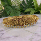 Divine Lakshmi Temple Hip Belt Antique Gold Bridal Vaddanam JH8498