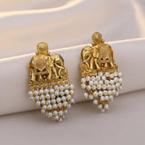 Beautiful Gold Plated With AD Stone Premium Earrings JH8500