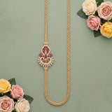 Elegant Traditional Mugappu Long Chain Micro Gold Plated JH8512