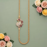 Elegant Traditional Mugappu Long Chain Micro Gold Plated JH8513