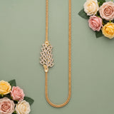 Elegant Traditional Mugappu Long Chain Micro Gold Plated JH8515