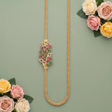 Elegant Traditional Mugappu Long Chain Micro Gold Plated JH8515