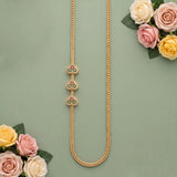 Elegant Traditional Mugappu Long Chain Micro Gold Plated JH8518
