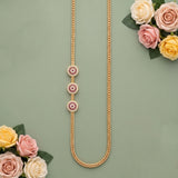Elegant Traditional Mugappu Long Chain Micro Gold Plated JH8520