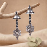 Oxidised Silver Stud Earrings Traditional and Trendy Design JH8533