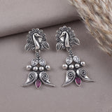 Oxidised Black Metal Earrings Traditional and Trendy Design JH8584