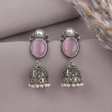 Oxidised Black Metal Earrings Traditional and Trendy Design JH8591