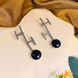 Oxidised Black Metal Earrings Traditional and Trendy Design JH8608