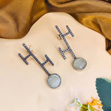 Oxidised Black Metal Earrings Traditional and Trendy Design JH8608