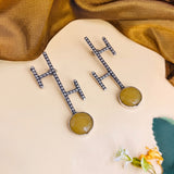 Oxidised Black Metal Earrings Traditional and Trendy Design JH8608