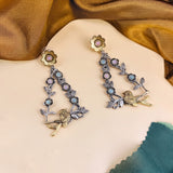 Oxidised Black Metal Earrings Traditional and Trendy Design JH8609