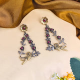 Oxidised Black Metal Earrings Traditional and Trendy Design JH8609