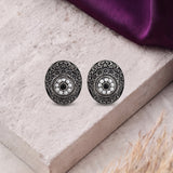 Oxidised Black Metal  Ear Stud Traditional and Trendy Design JH8618