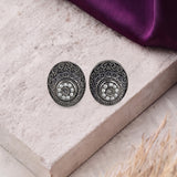 Oxidised Black Metal  Ear Stud Traditional and Trendy Design JH8618