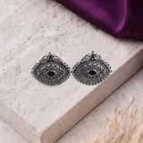 Oxidised Black Metal  Ear Stud Traditional and Trendy Design JH8619