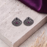 Oxidised Black Metal  Ear Stud Traditional and Trendy Design JH8619