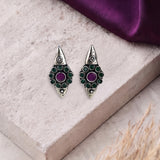 Oxidised Black Metal  Ear Stud Traditional and Trendy Design JH8620