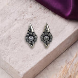 Oxidised Black Metal  Ear Stud Traditional and Trendy Design JH8620