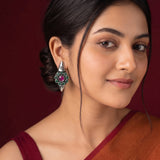 Oxidised Black Metal  Ear Stud Traditional and Trendy Design JH8620