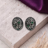 Oxidised Black Metal  Ear Stud Traditional and Trendy Design JH8621