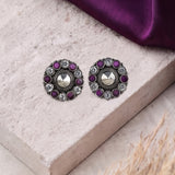 Oxidised Black Metal  Ear Stud Traditional and Trendy Design JH8622