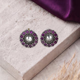 Oxidised Black Metal  Ear Stud Traditional and Trendy Design JH8622